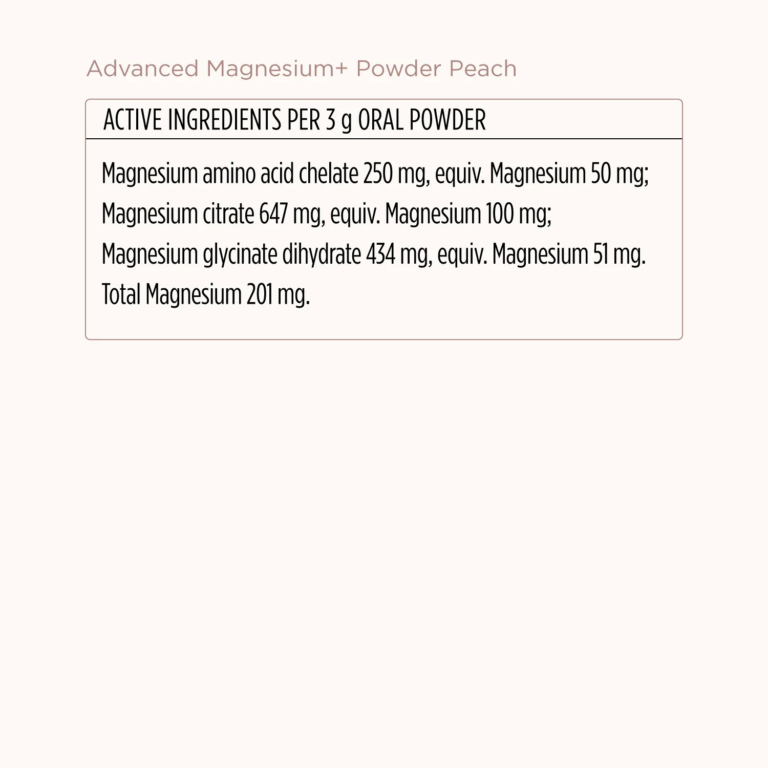 Advanced Magnesium+ Powder - Peach - Image 3