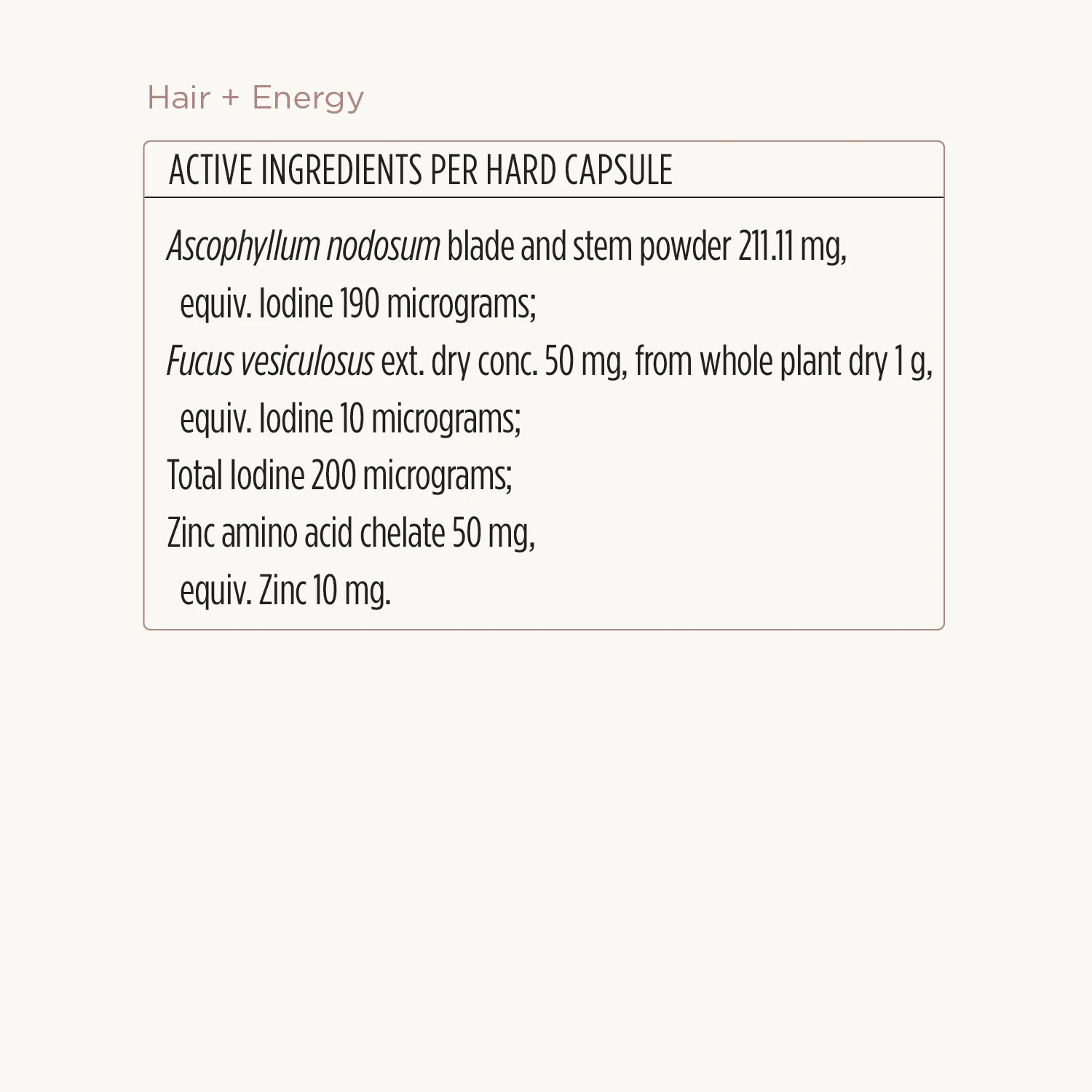 Hair + Energy Formula - Image 3