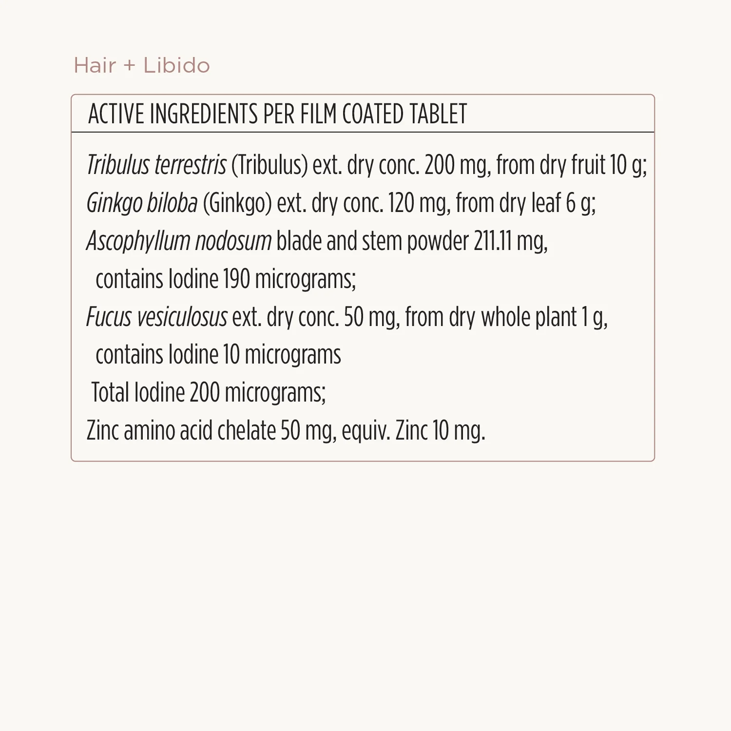 Hair + Libido Formula - Image 3