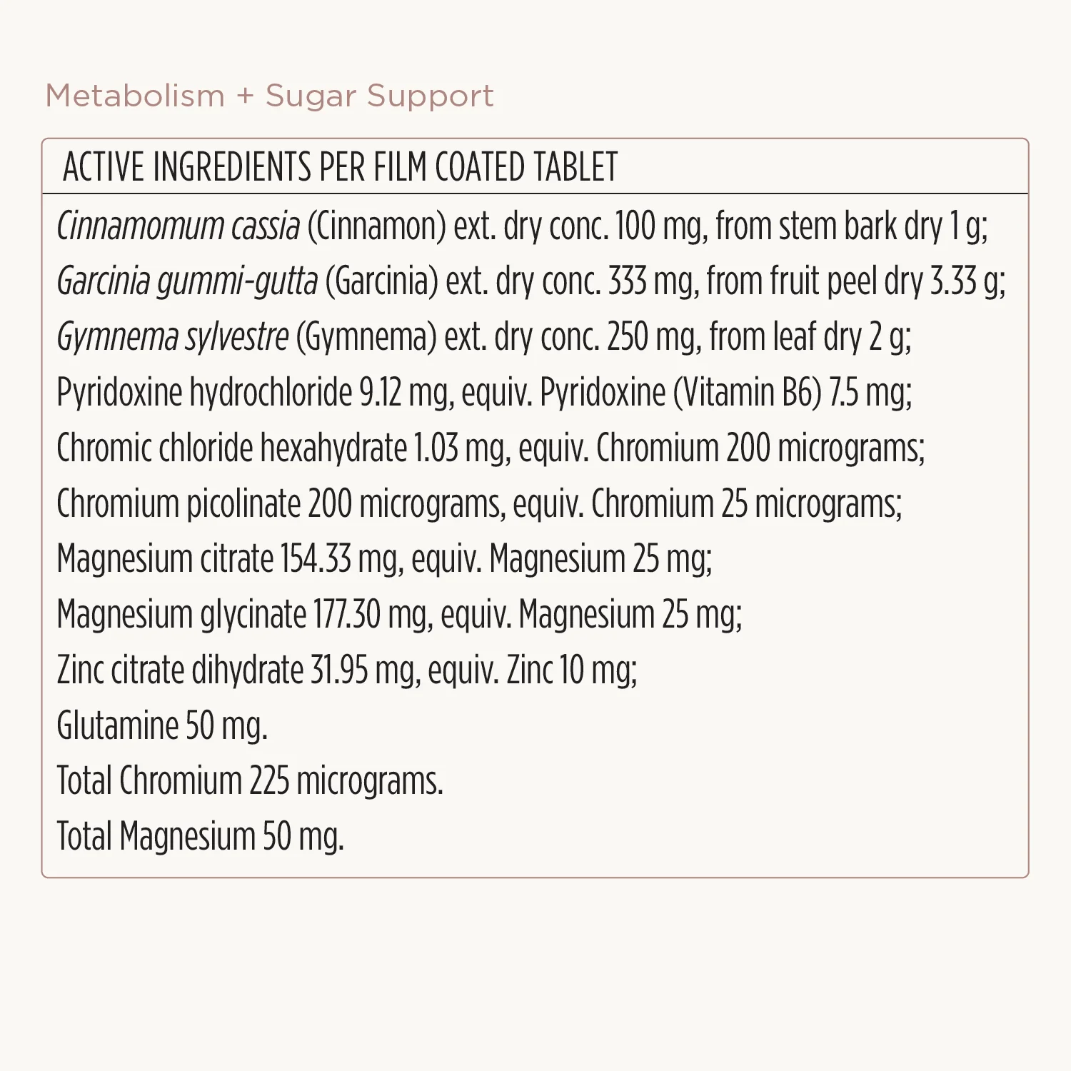 Metabolism + Sugar Support Formula - Image 3