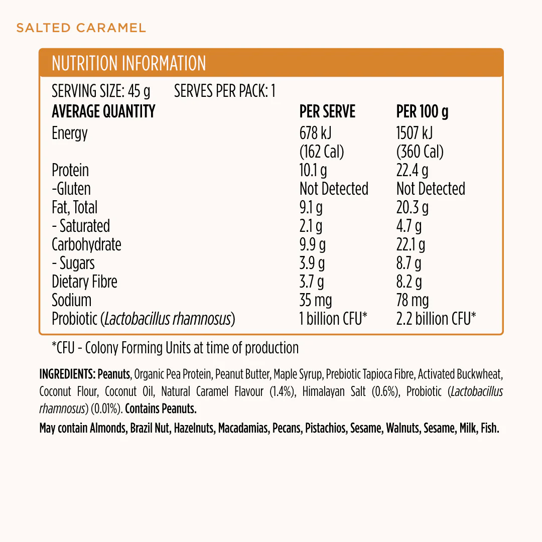 Nourish + Balance Protein Bar New Salted Caramel - Individual Bar - Image 3