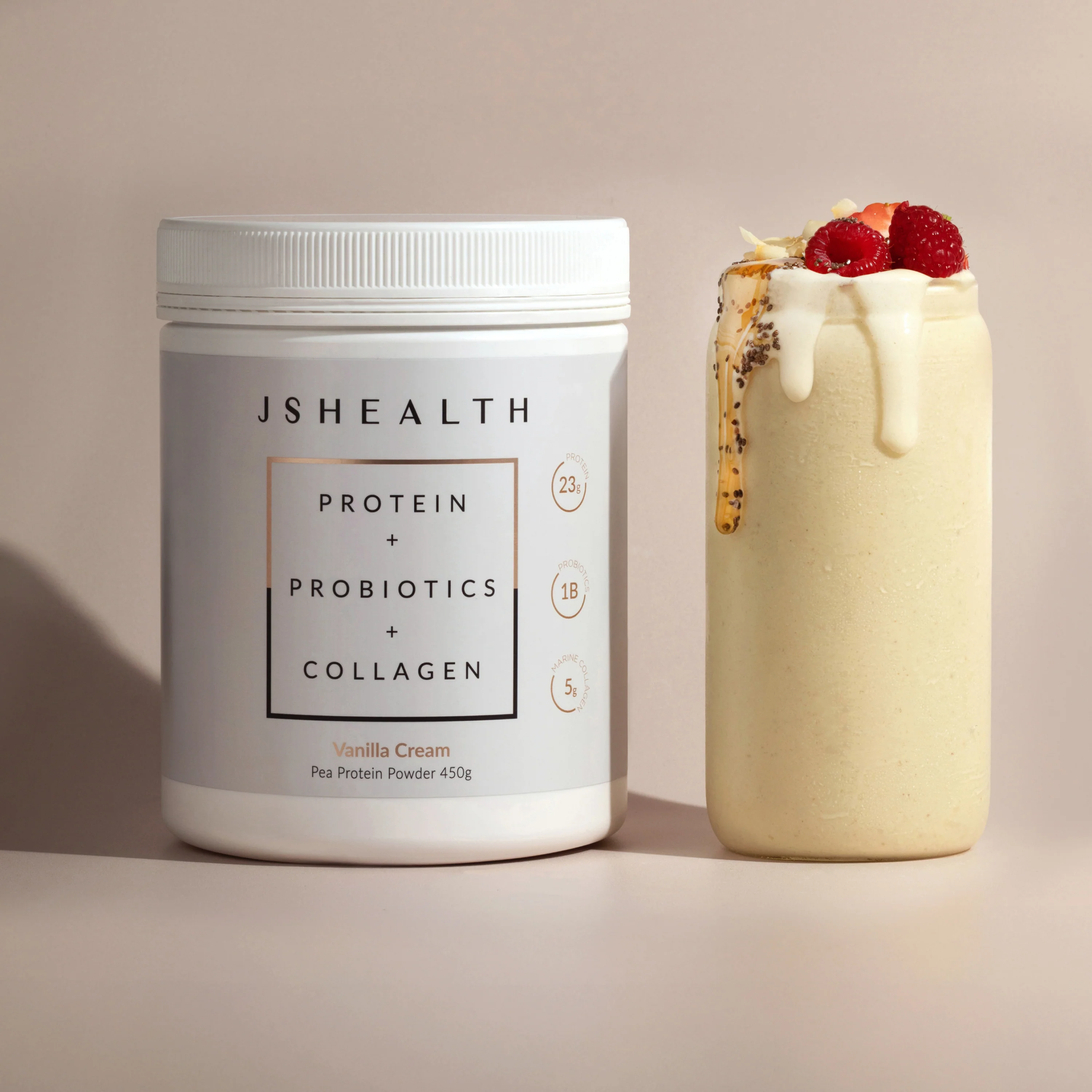 Protein + Probiotics + Collagen - Vanilla Cream - Image 4
